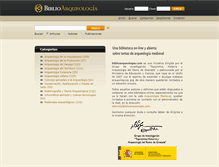 Tablet Screenshot of biblioarqueologia.com